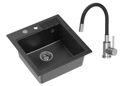 Szemcsés fekete / Acél színű kiegészítők