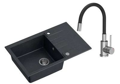 Szemcsés fekete / Acél színű kiegészítők