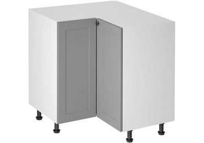Linea Grey D90n alsó konyhaszekrény, szürke / fehér