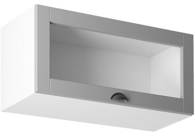 Linea Grey G80KS felső konyhaszekrény, szürke / fehér