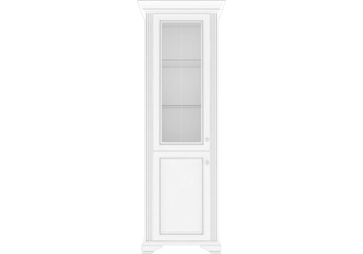 WHITE vitrin 1 üvegezett és 1 normál ajtóval