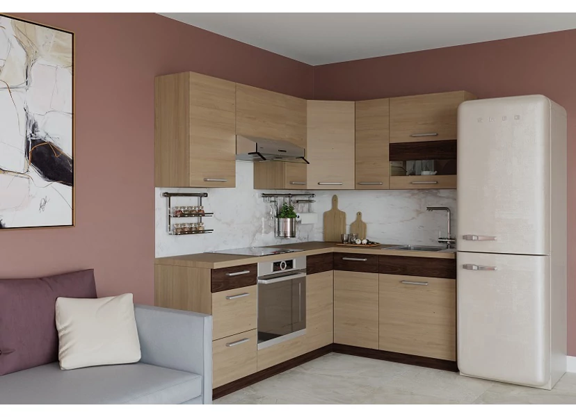 Modena MINI L alakú konyha 195x150 cm sonoma