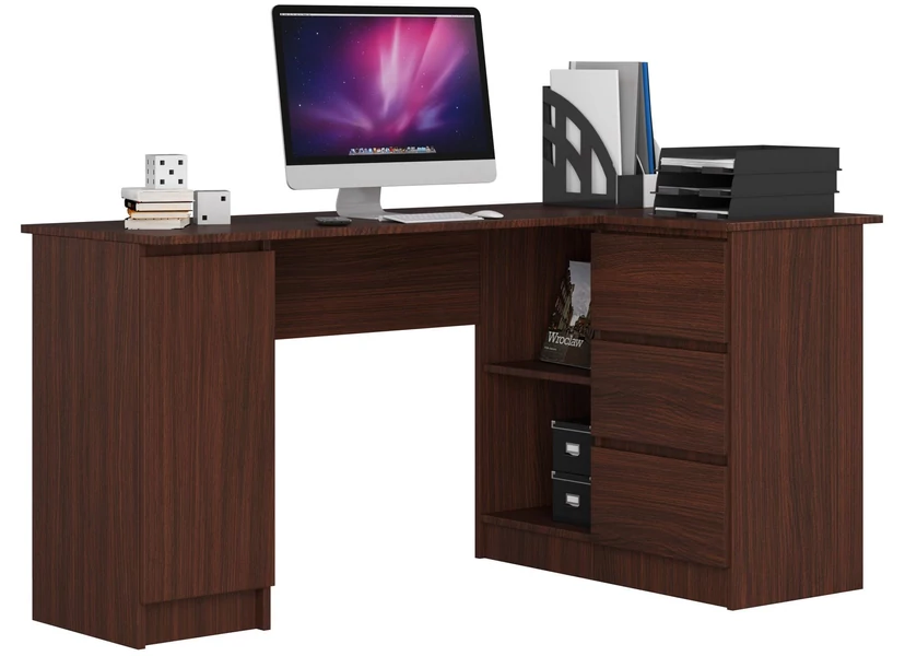B20 Sarok íróasztal Jobbos Wenge