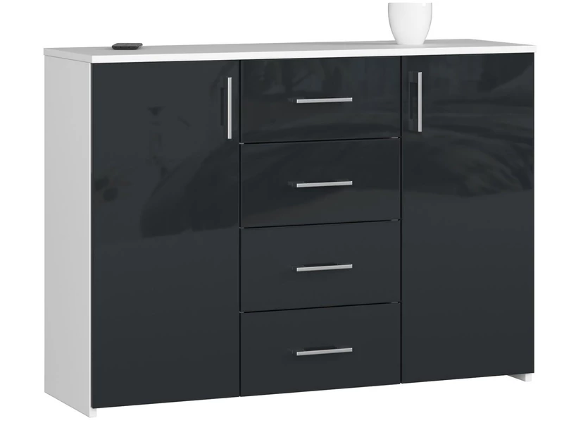 K45 Komód Fényes Grafit