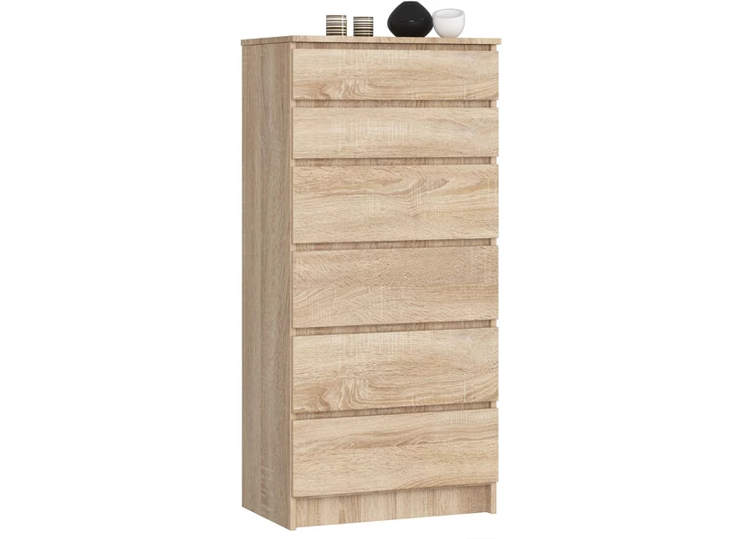 K60 Komód 6 fiókkal Sonoma tölgy