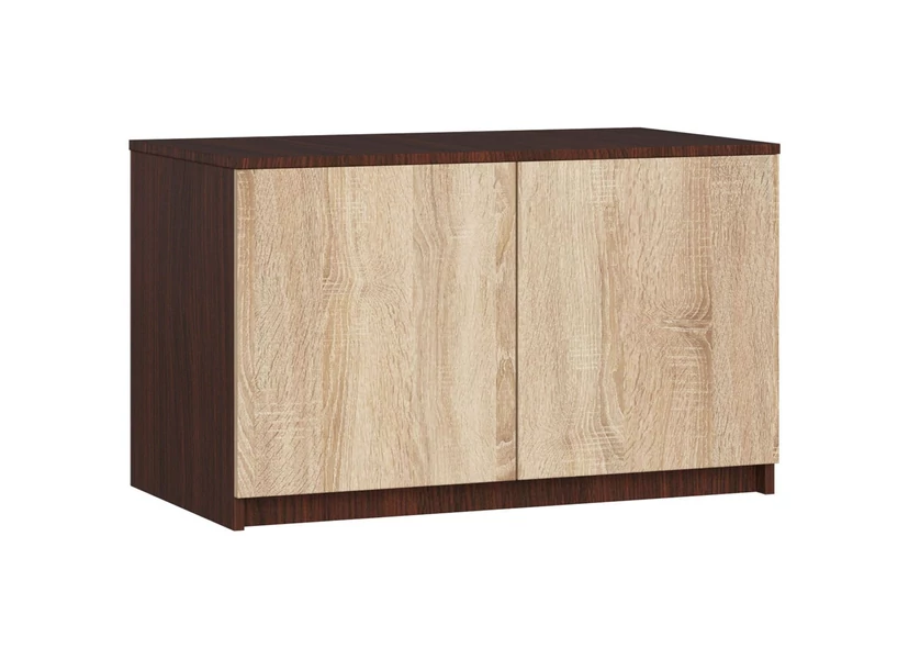 Akasztós szekrény rátét S90 2 ajtóval és 2 fiókkal Wenge / Sonoma tölgy