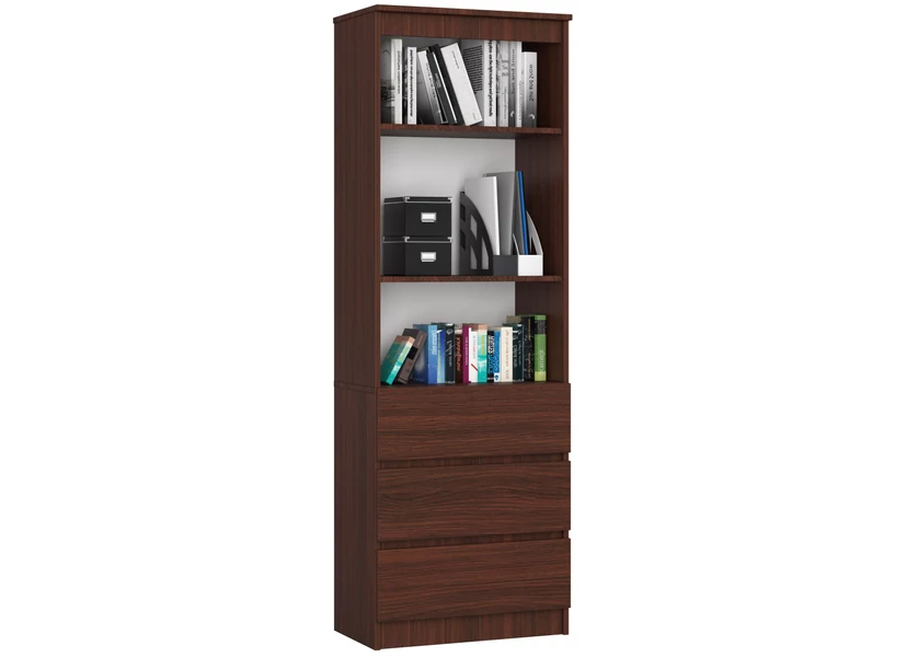 R60 Könyvespolc 3 fiókkal Wenge