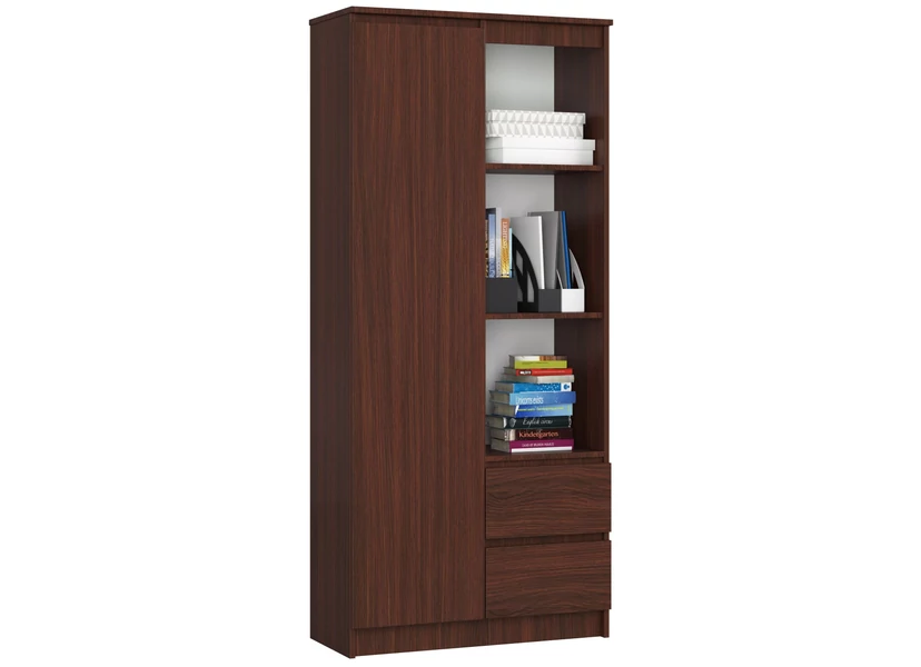 R11 Magas szekrény R80 1 ajtóval és 2 fiókkal Wenge
