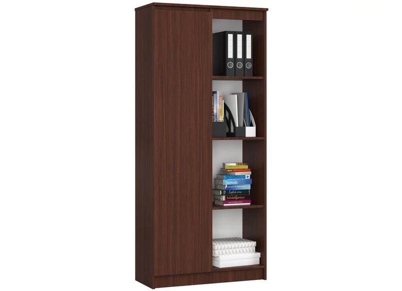 R80 Könyvespolc 1 ajtóval Wenge