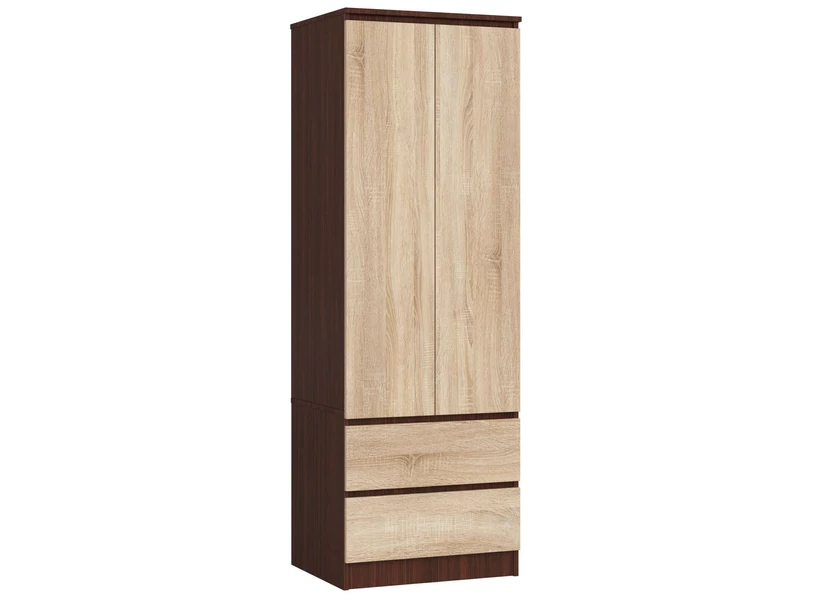 STAR Akasztós szekrény S60 2 ajtóval és 2 fiókkal Wenge / Sonoma tölgy