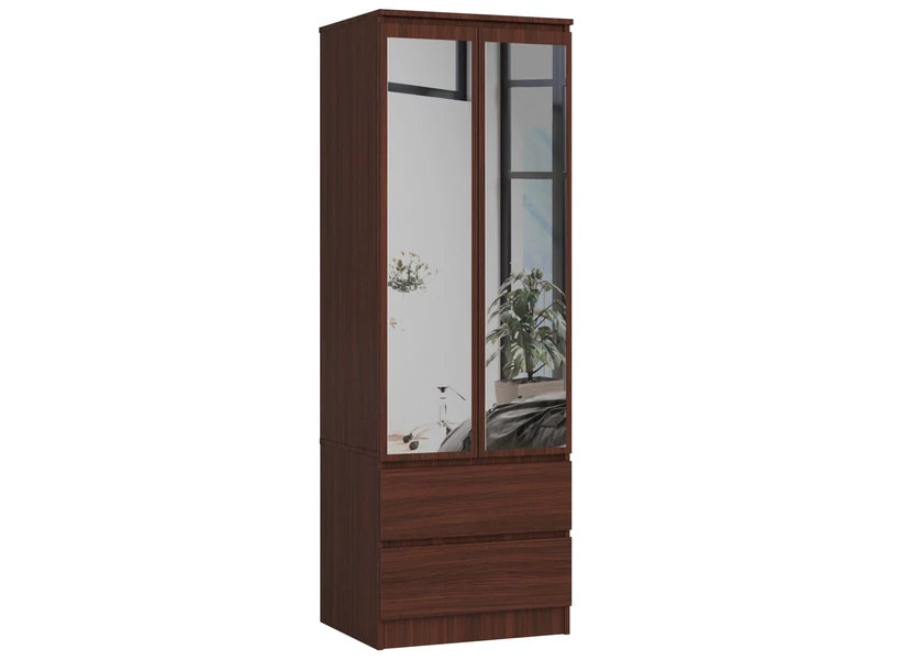 STAR Akasztós szekrény S60 2 ajtóval és 2 fiókkal Wenge + LUSTRO
