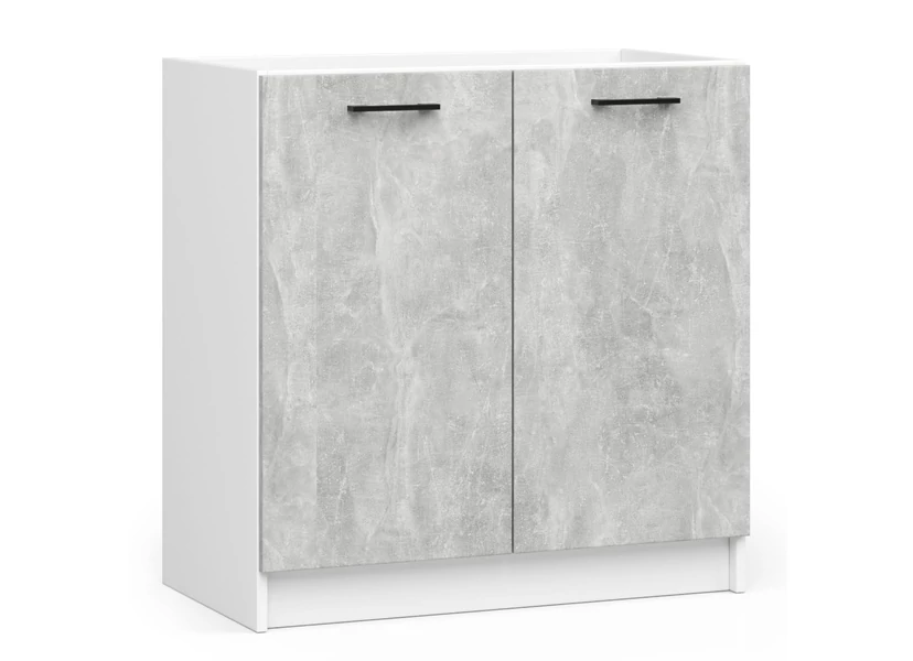 OLIWIA Mosogatós szekrény 80cm Fehér / Beton
