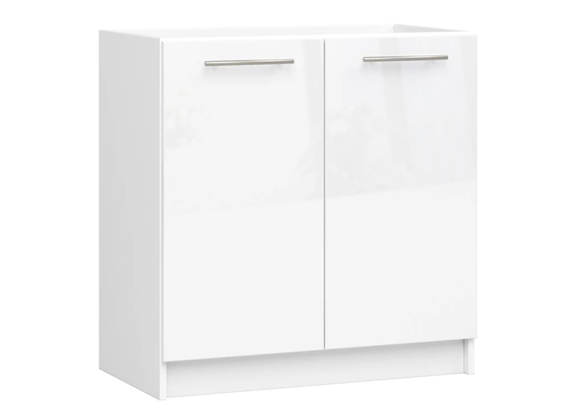 OLIWIA Mosogatós szekrény 80cm Fehér / Fényes fehér