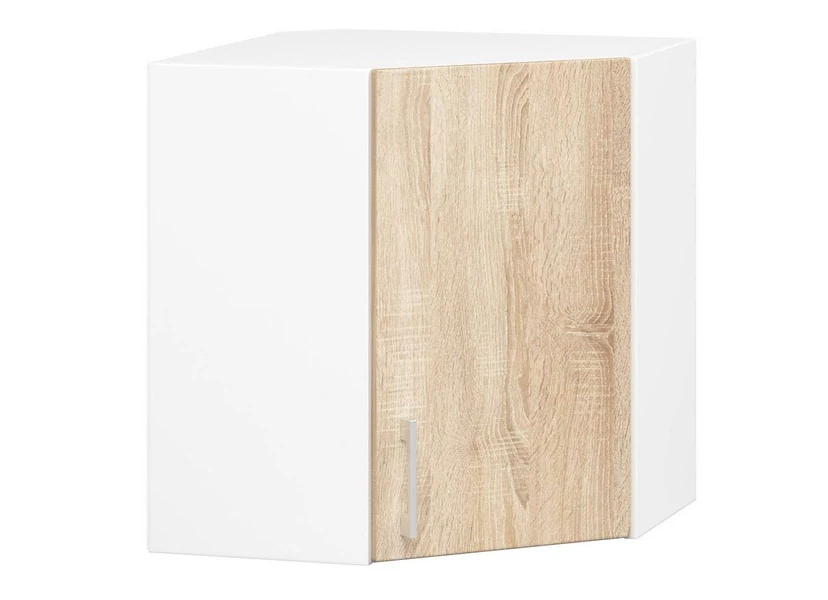 LIMA Felsőszekrény 60cm / 60N Fehér / Sonoma tölgy