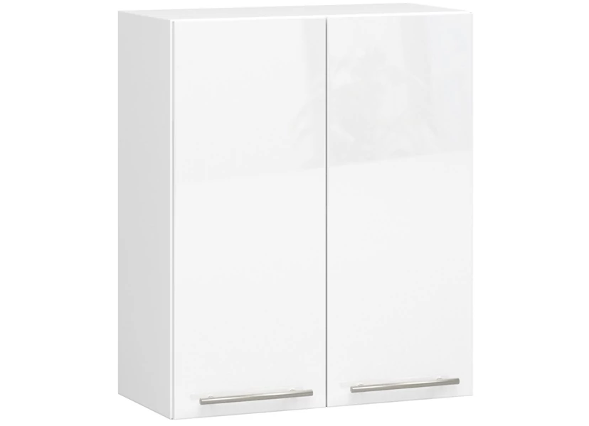 OLIWIA Felsőszekrény 60cm Fehér / Fényes fehér
