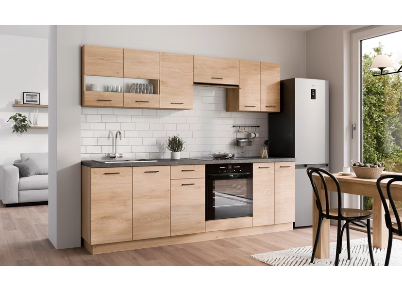 PATI Konyhablokk 240cm Cremona Torro tölgy színben