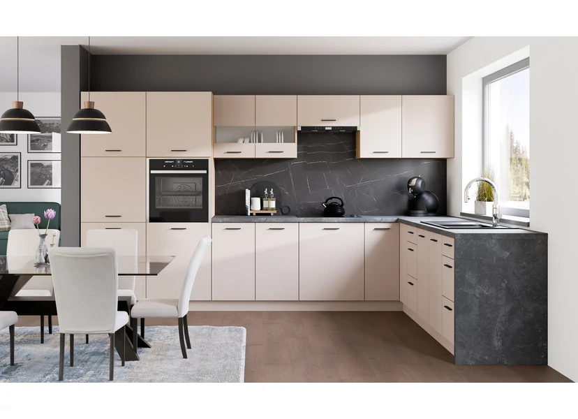 PATI Sarok Konyhablokk „L” alakú 350x250cm Kasmír színben