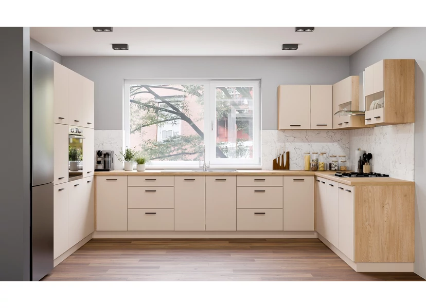 PATI „U” alakú Konyhablokk 240+400+240cm Kasmír színben