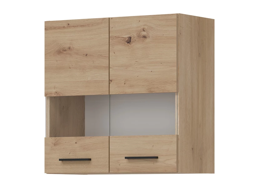 PATI Felső vitrines szekrény 60cm 2 ajtóval Artisan tölgy Fronttal PATI Felső vitrines szekrény 60cm 2 ajtóval Artisan tölgy Fronttal