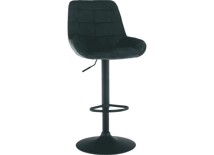 Bárszék, sötétzöld Velvet anyag, CHIRO