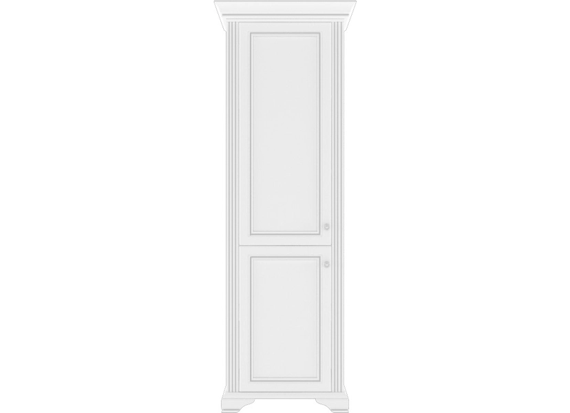 WHITE magas szekrény 2 ajtóval