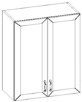 Febe 60 cm felső szekrény