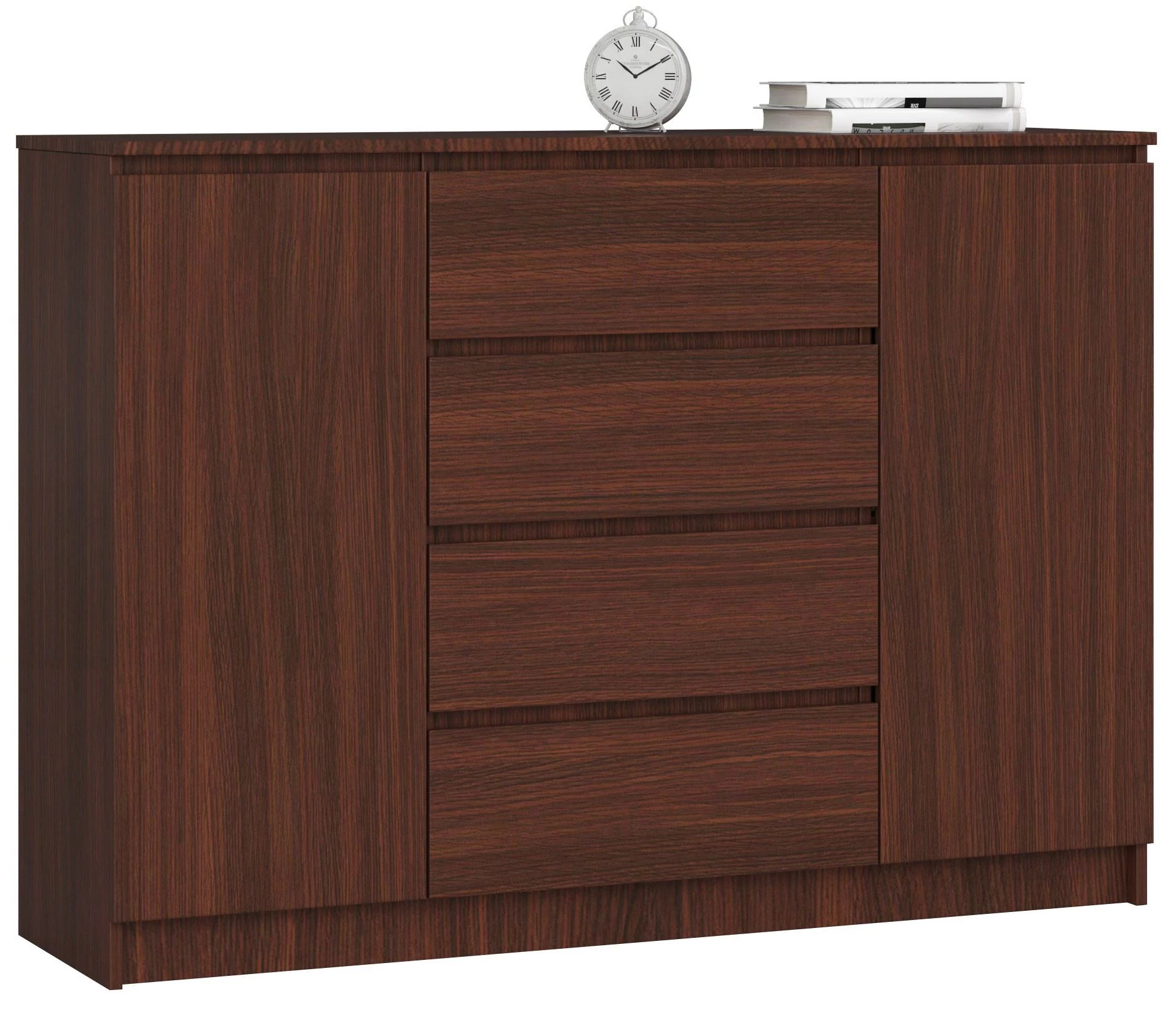 K140 Komód 2 ajtóval 4 fiókkal Wenge