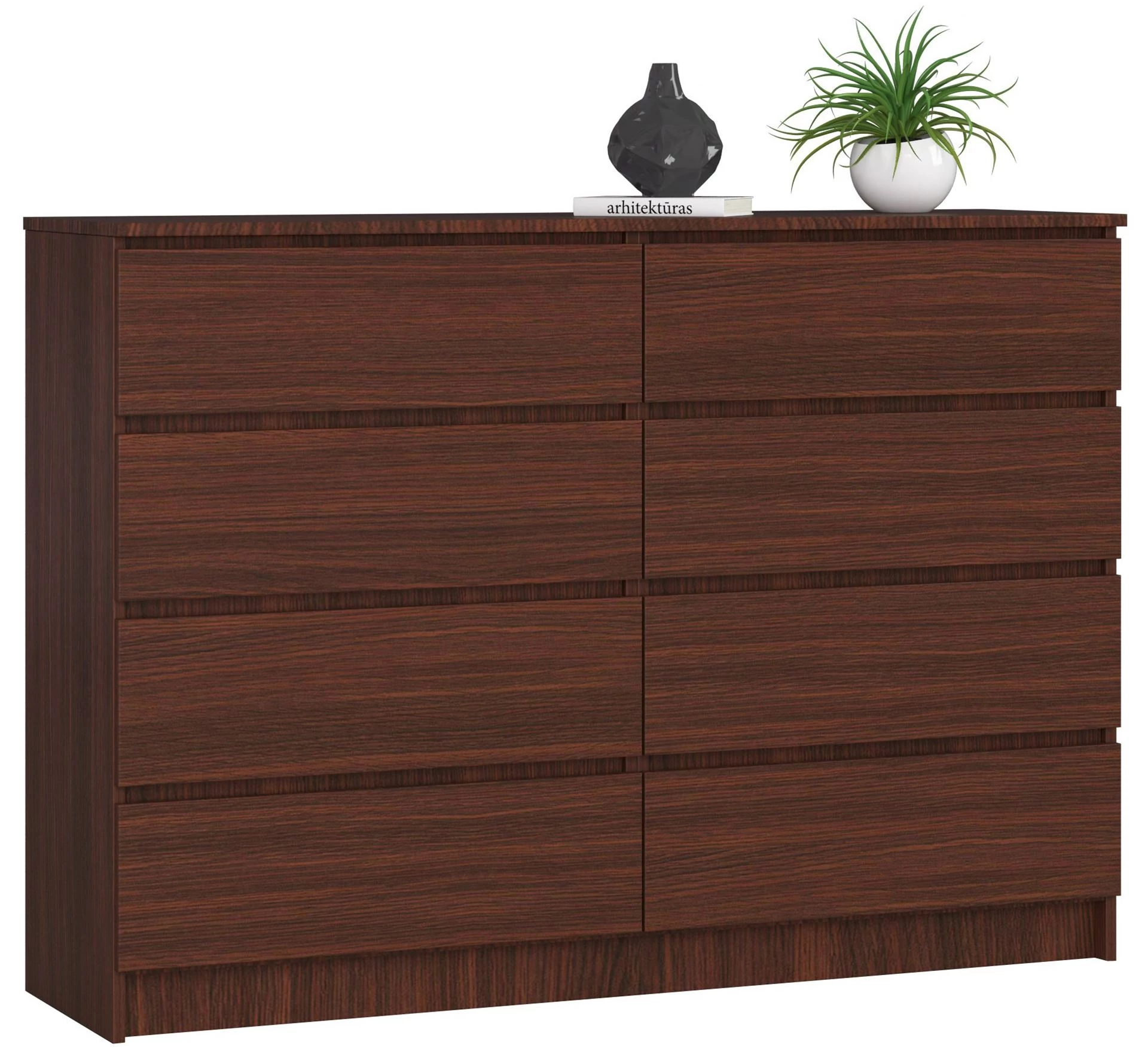 K140 Komód 8 fiókkal Wenge