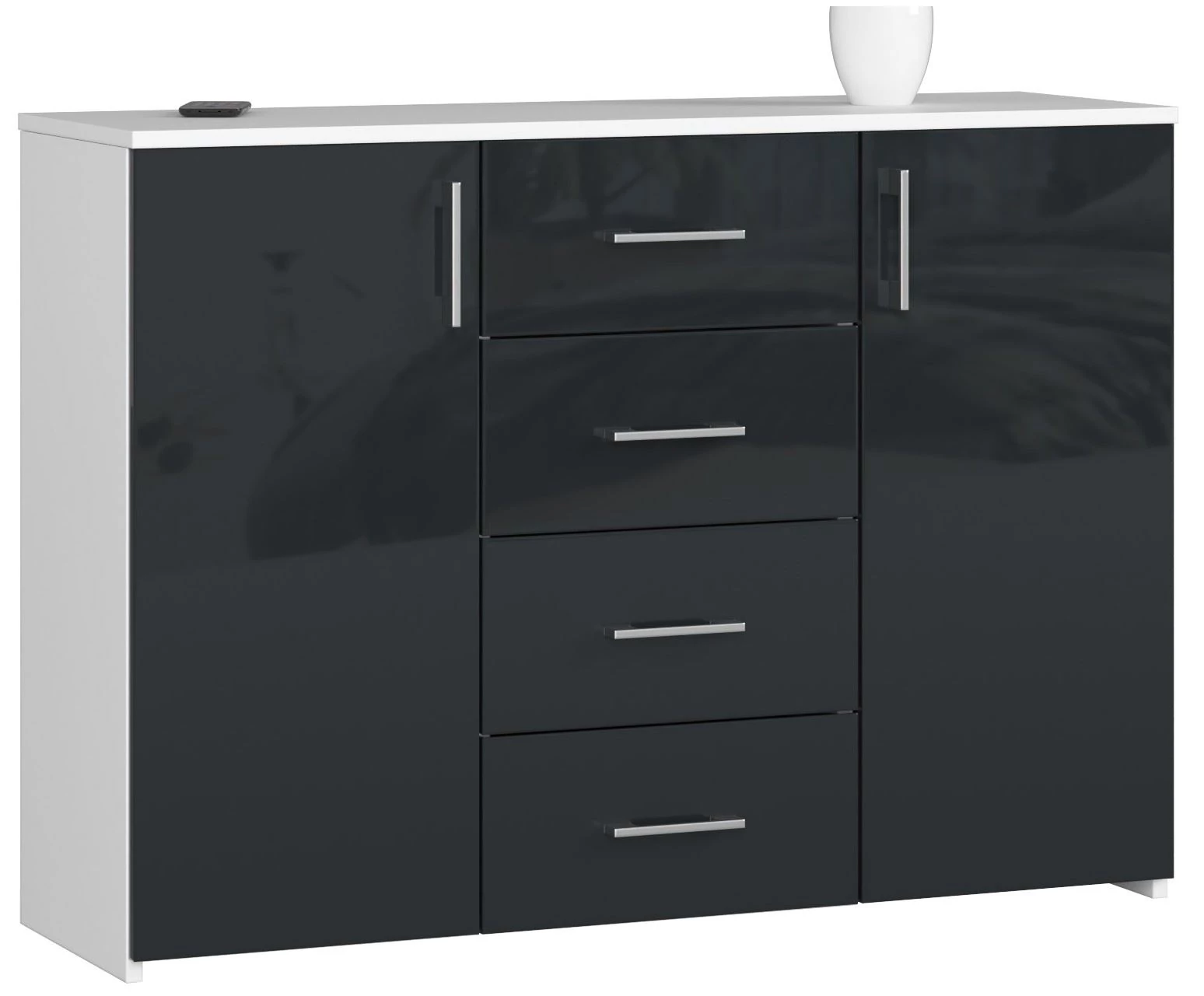 K45 Komód Fényes Grafit