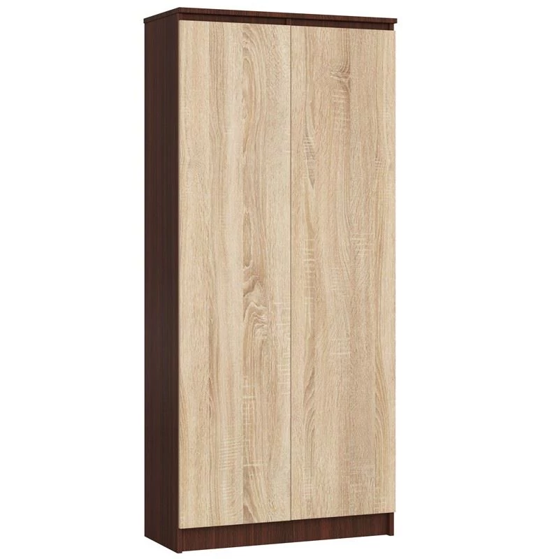 R80 Magasszekrény 2 ajtóval 8P Wenge / Sonoma tölgy