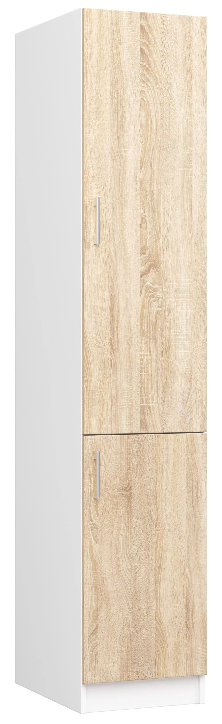 LIMA Magas szekrény 40cm Fehér / Sonoma tölgy