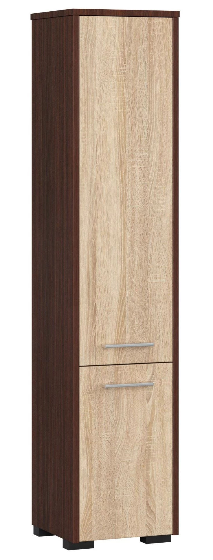 FIN Fürdőszobai szekrény 2 ajtóval 30cm Wenge / Sonoma tölgy