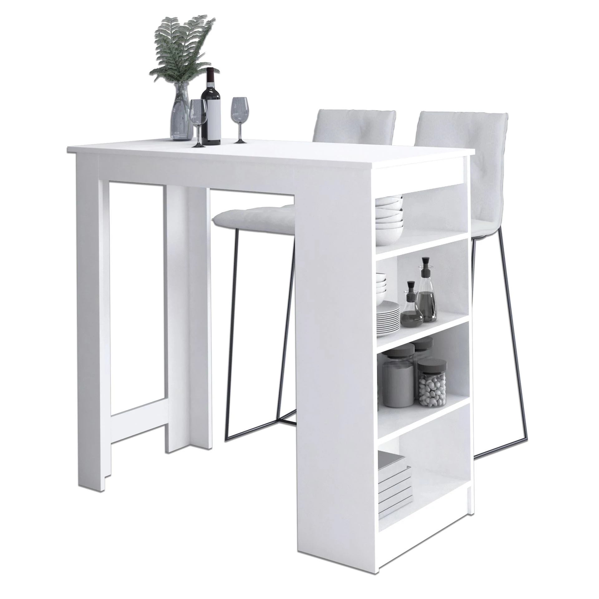 Bárasztal 115cm Fehér
