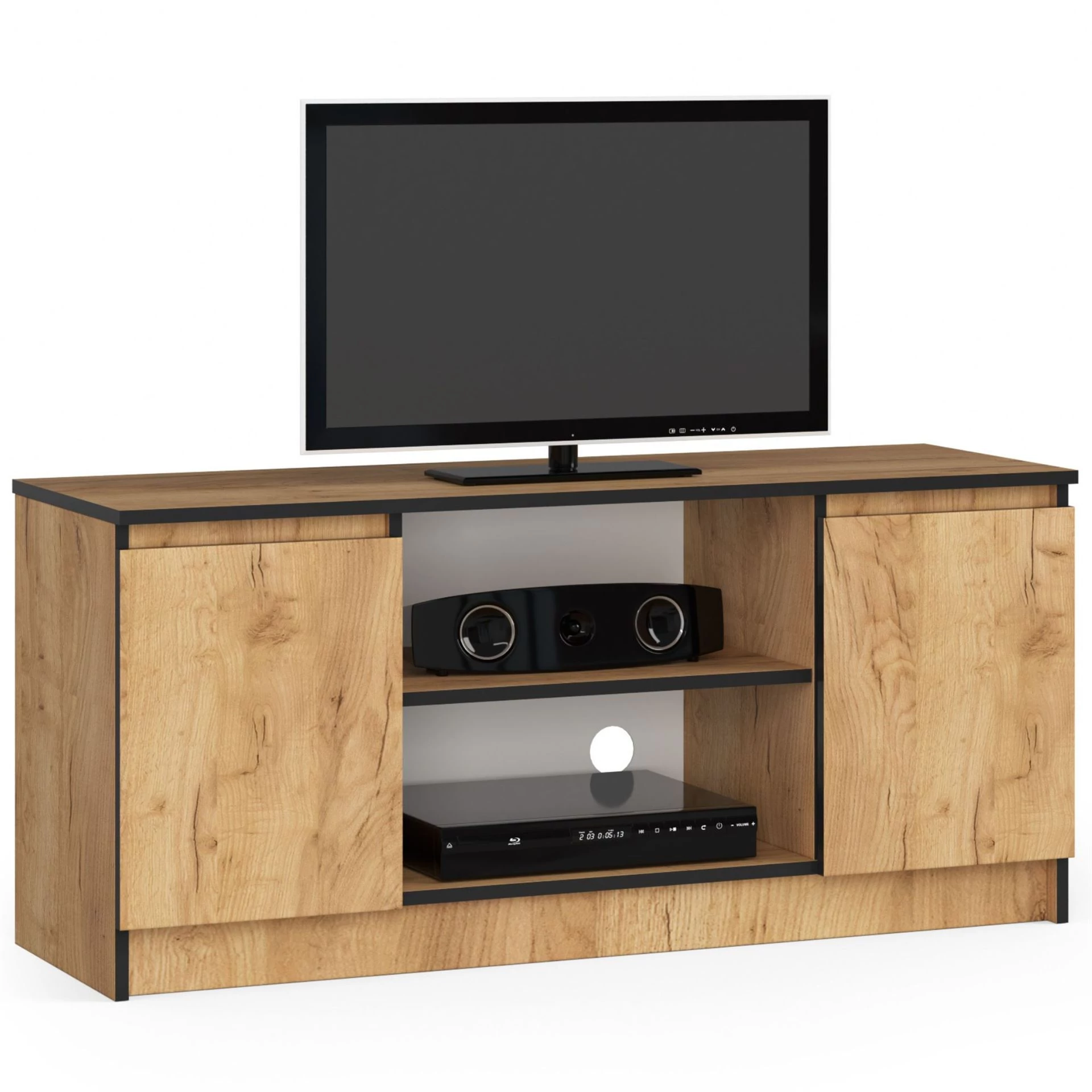 K120 TV szekrény 2 ajtóval Craft Tölgy