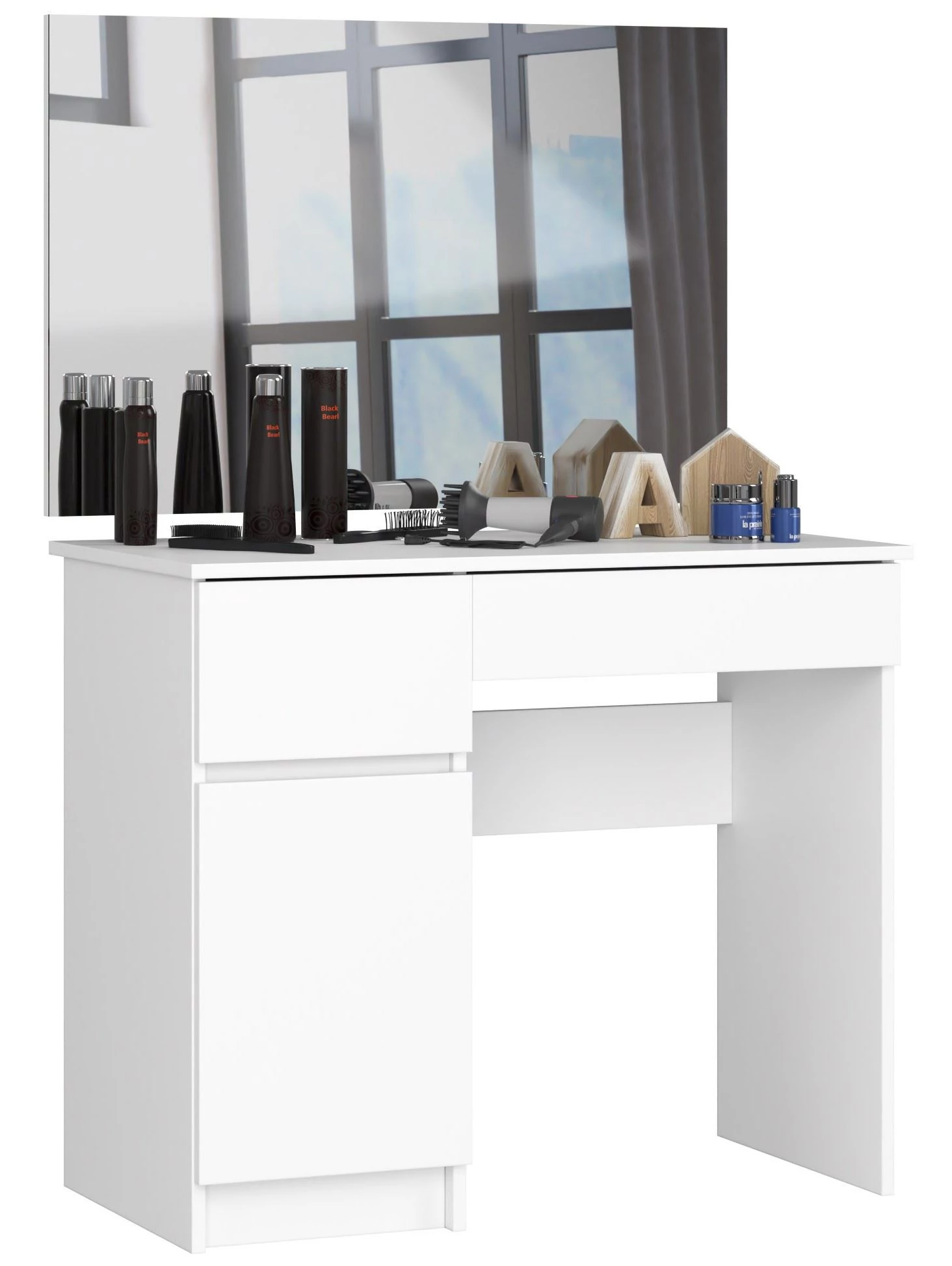Fésülködőszekrény tükörrel P-2 / SL 900x600 Balos Fehér