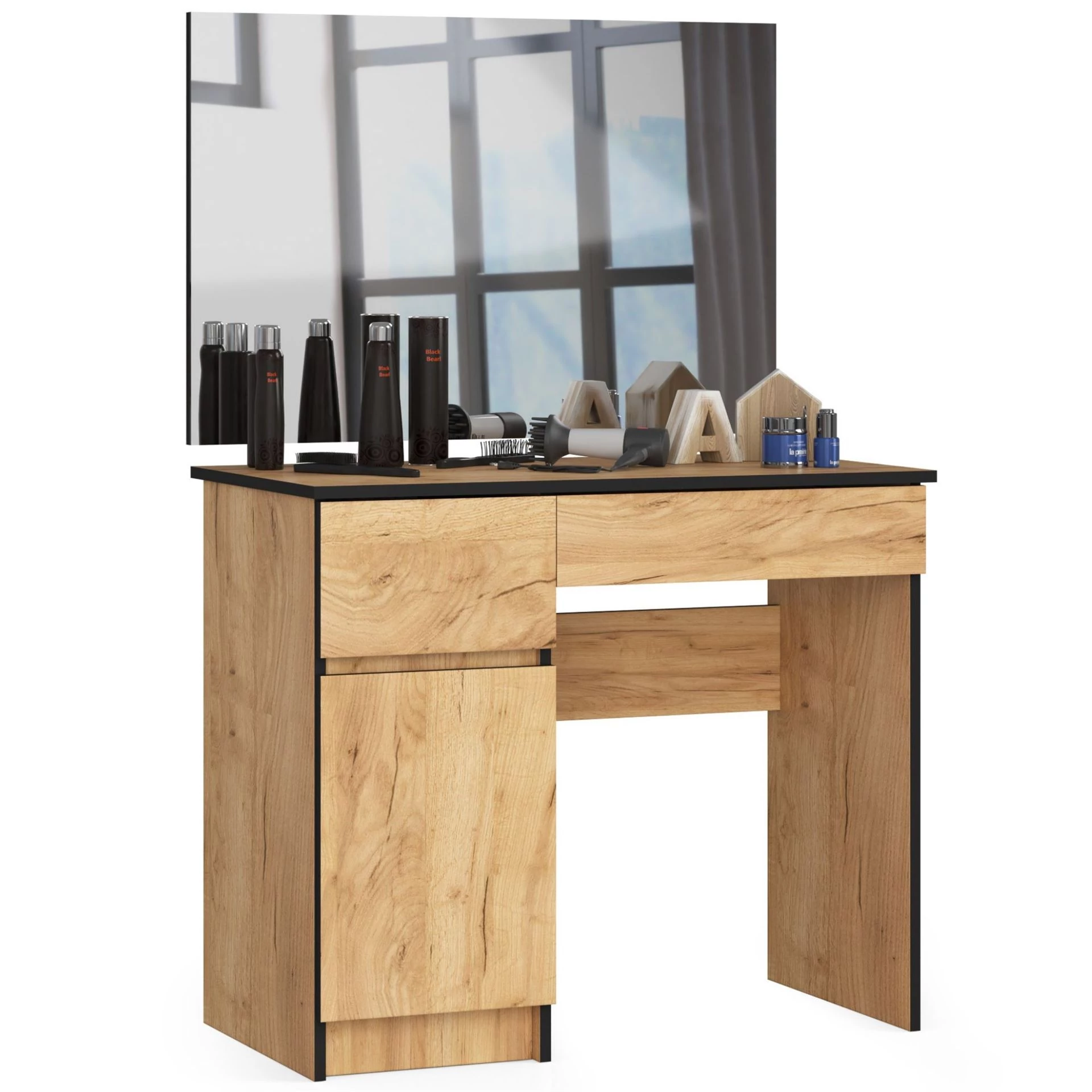 Fésülködőszekrény tükörrel P-2 / SL 900x600 Balos Craft Tölgy