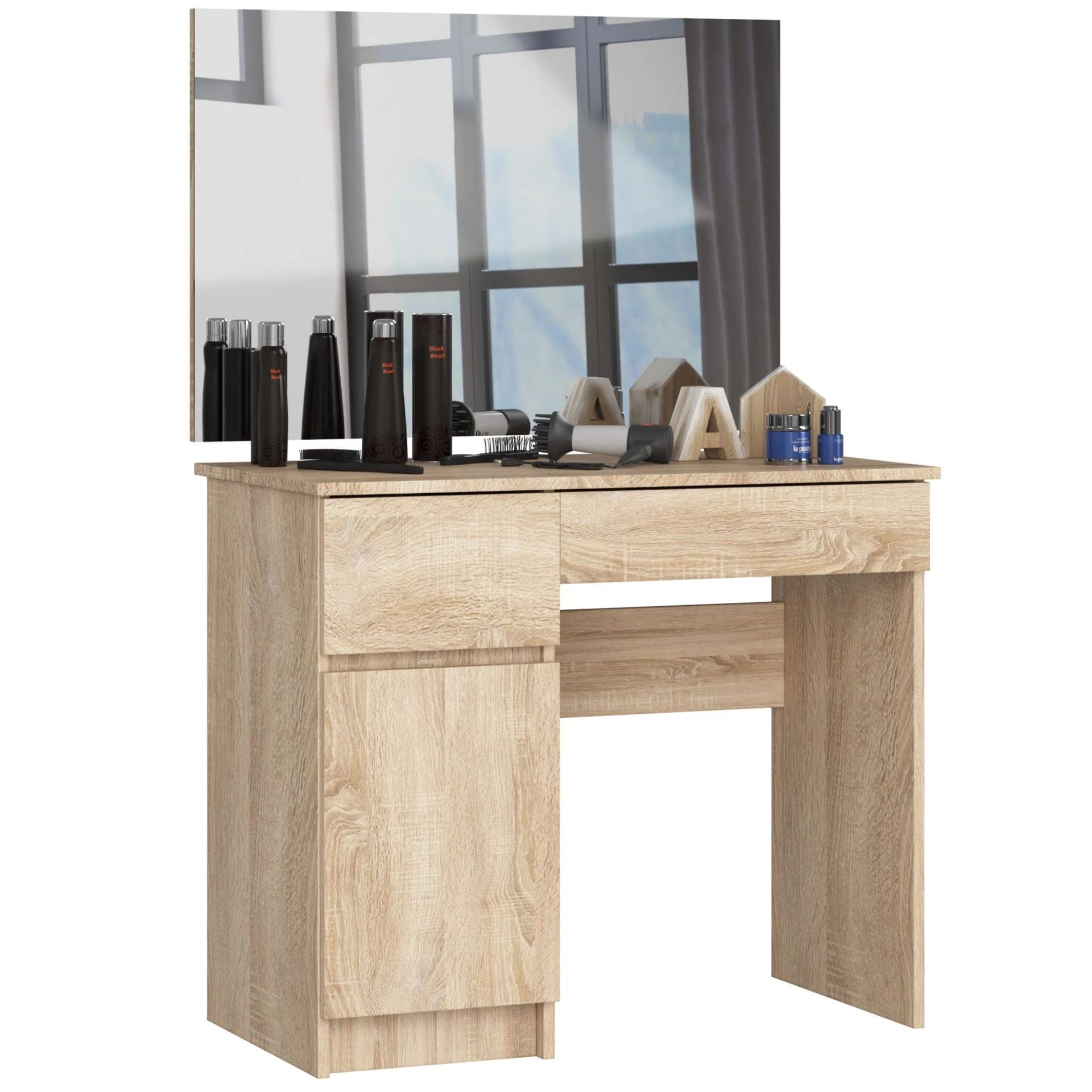 Fésülködőszekrény tükörrel P-2 / SL 900x600 Balos Sonoma tölgy