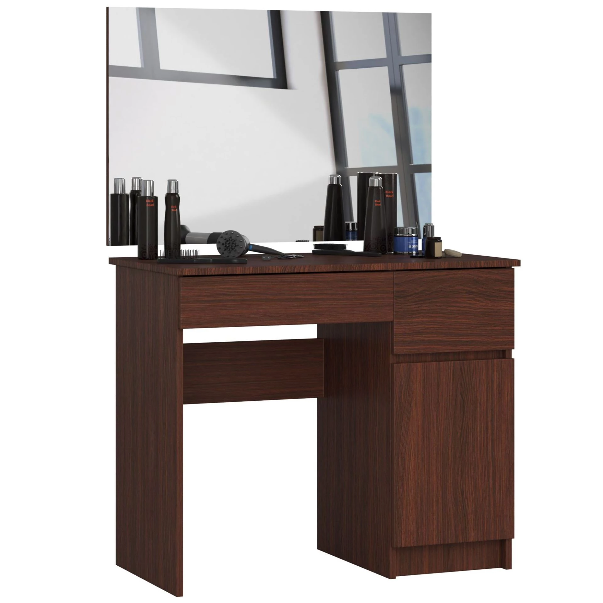 Fésülködőszekrény tükörrel P-2 / SL 900x600 Jobbos Wenge