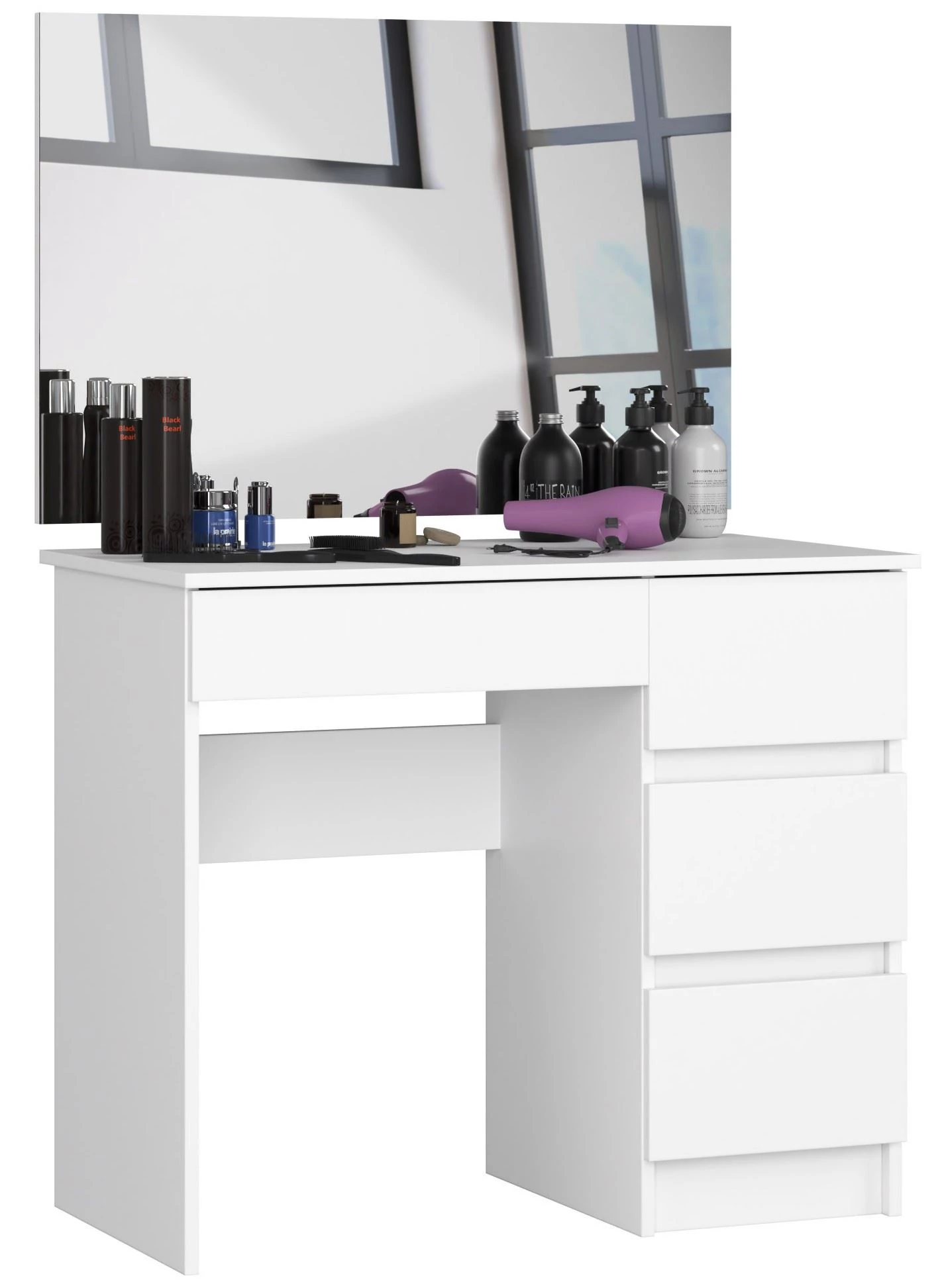 Fésülködőszekrény tükörrel T-6 / SL 900x600 Balos Fehér