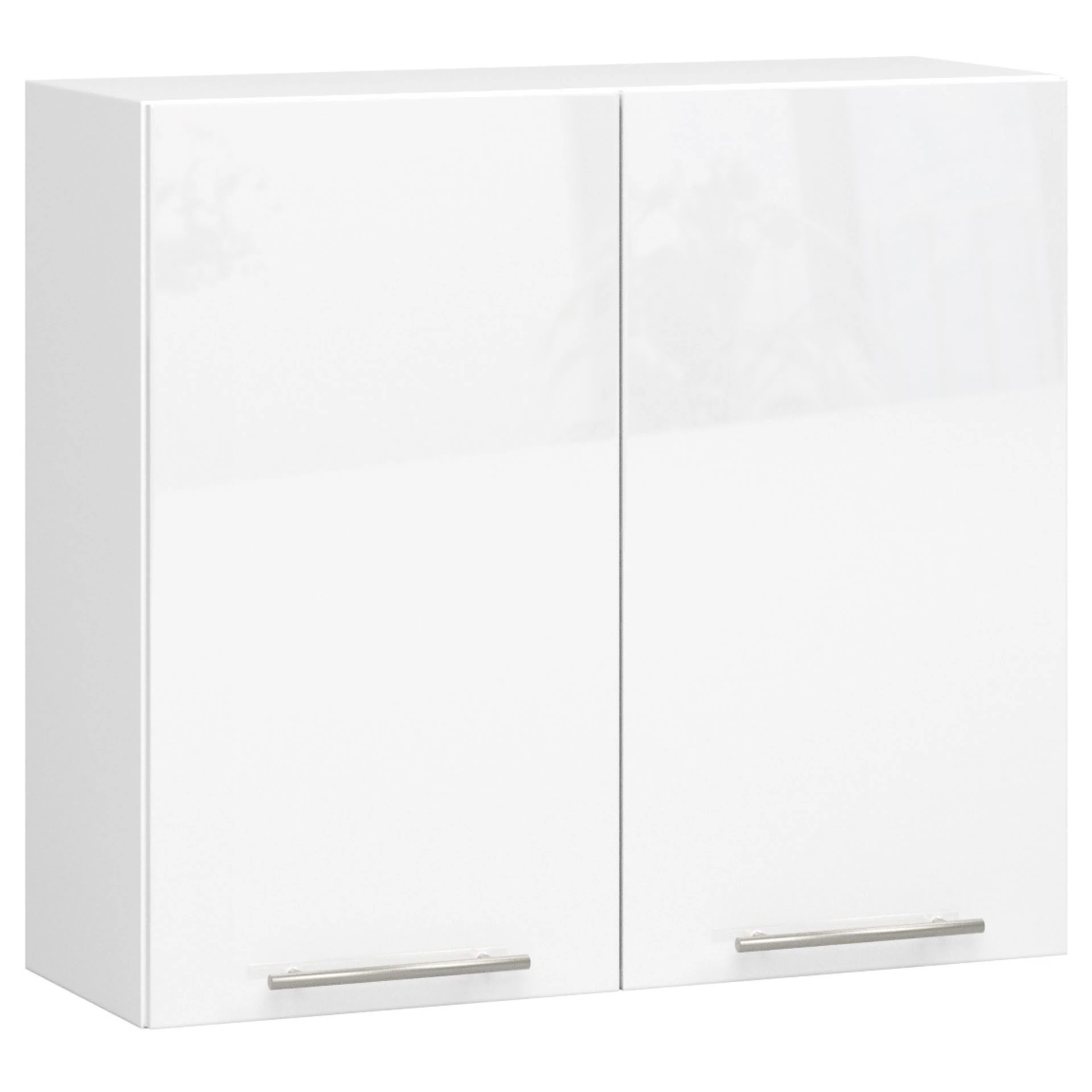 OLIWIA Felsőszekrény 80cm Fehér / Fényes fehér