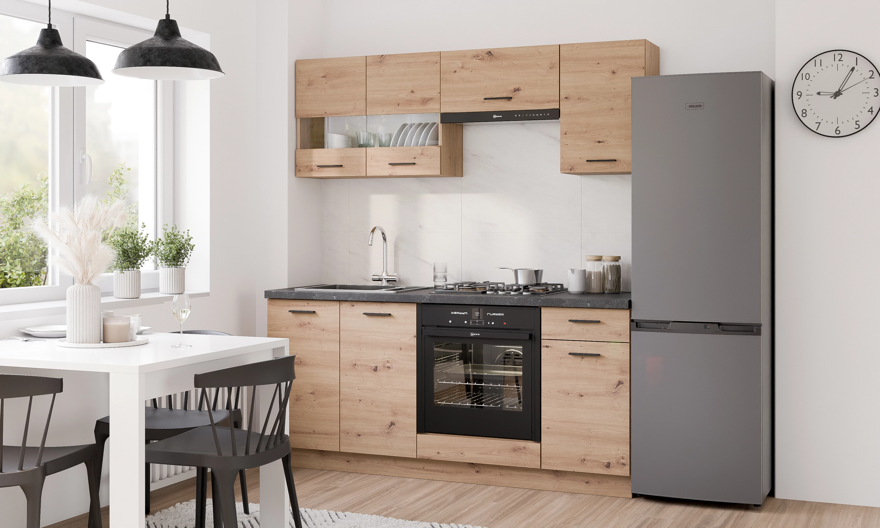 PATI Konyhablokk 180cm Cremona Torro tölgy színben