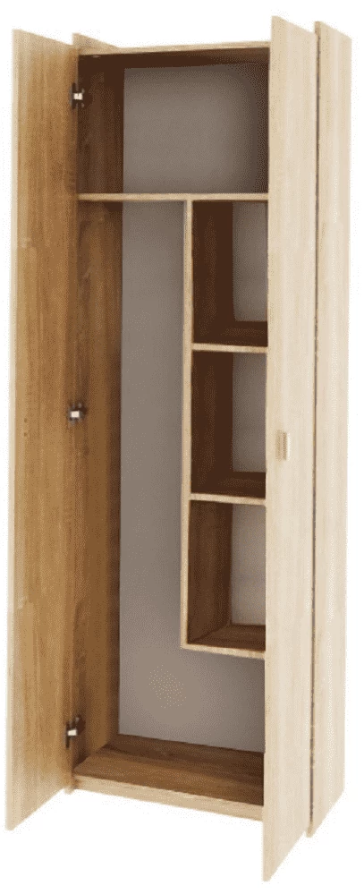 Kombinált szekrény, DTD laminált, sonoma tölgyfa, NATALI TIP 6