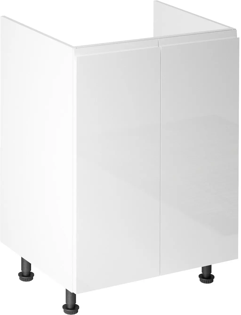Aspen D60Z alsó konyhaszekrény, fehér