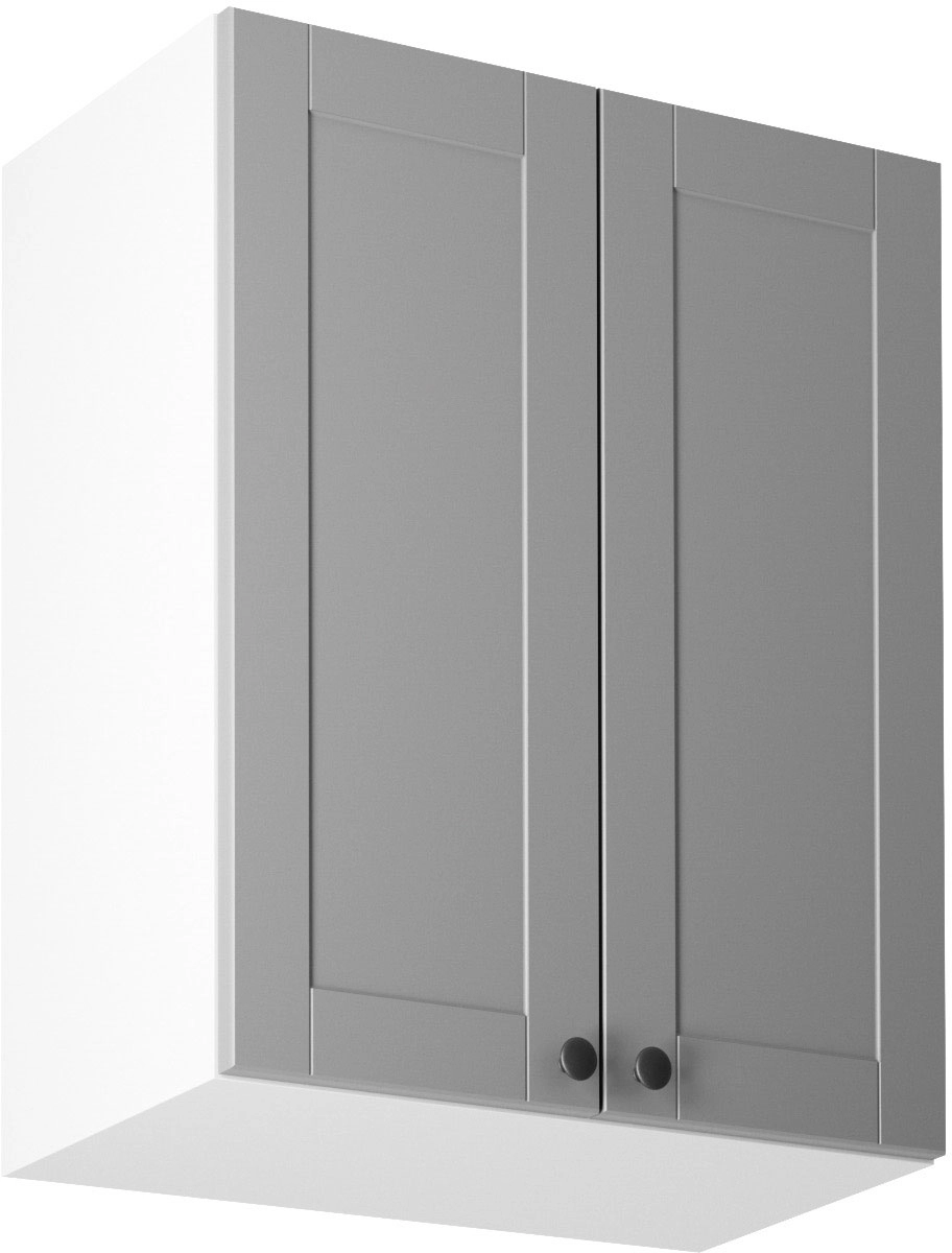 Linea Grey G60 felső konyhaszekrény, szürke / fehér