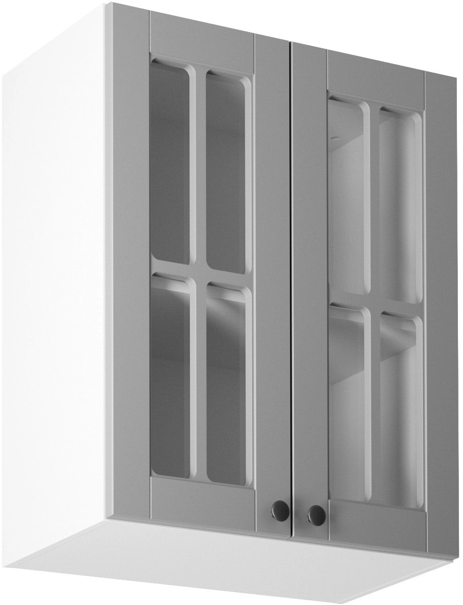 Linea Grey G60S felső konyhaszekrény, szürke / fehér