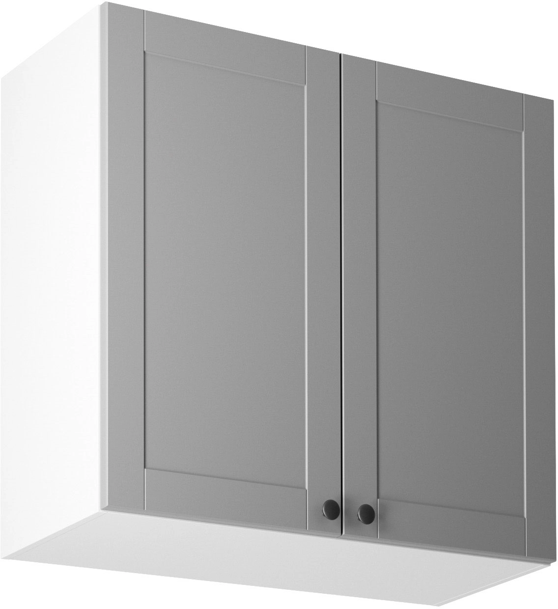Linea Grey G80 felső konyhaszekrény, szürke / fehér