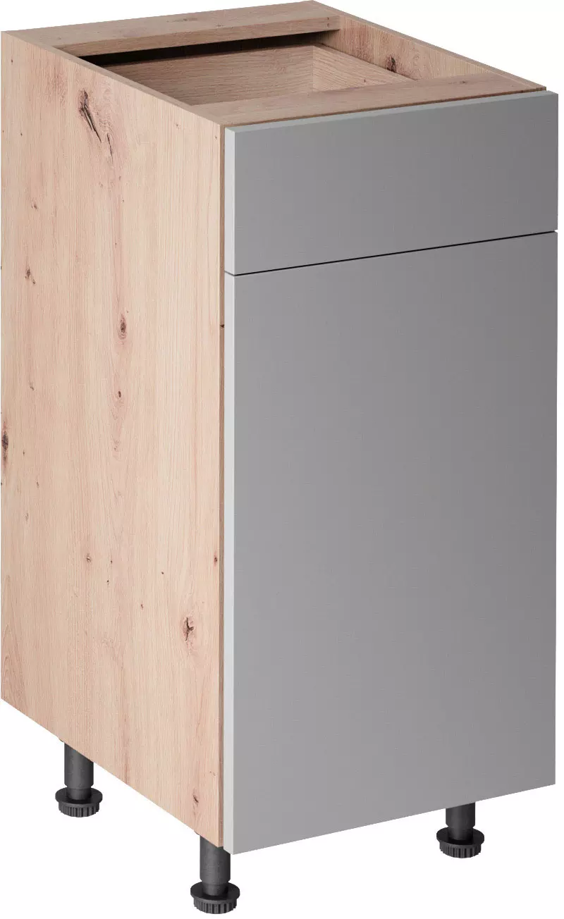 Langen D40S1-PO alsó konyhaszekrény, bézs / artisan tölgy